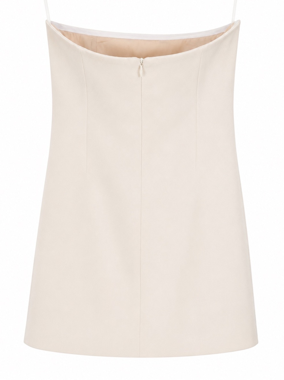Princess Polly NWT Langdon Strapless Mini Dress Beige Size 2 - Picture 3 of 6
